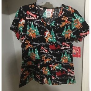 Rudolph scrub top